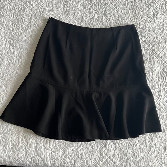 Club Monaco Short Black Flounce Mini Skirt - Picture 6 of 8